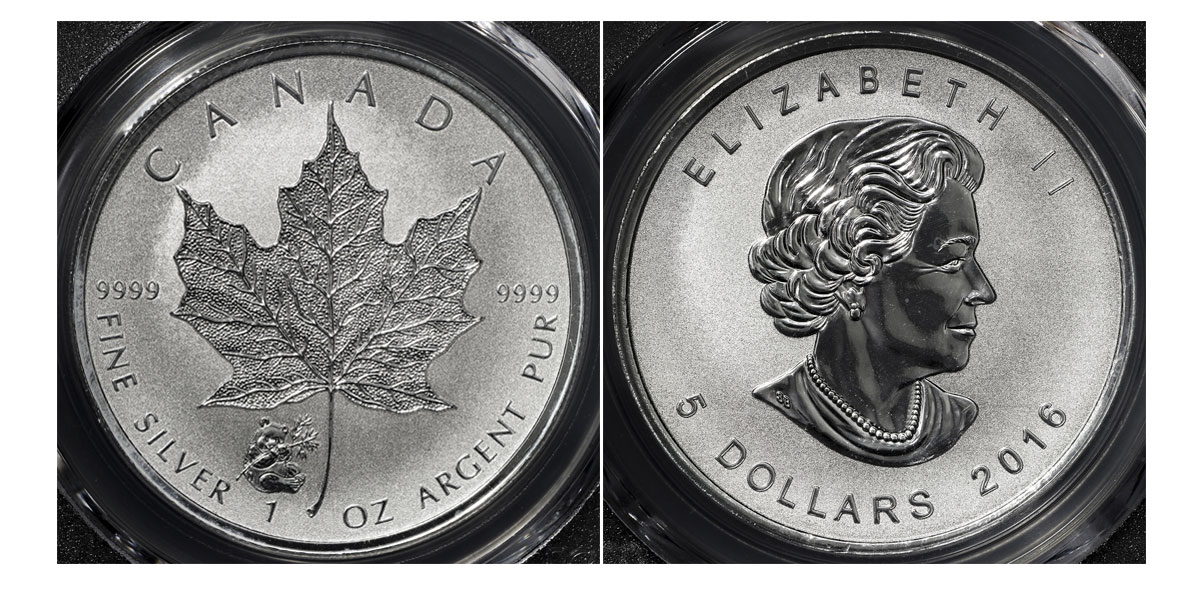 メイプルリーフ銀貨 パンダ刻印