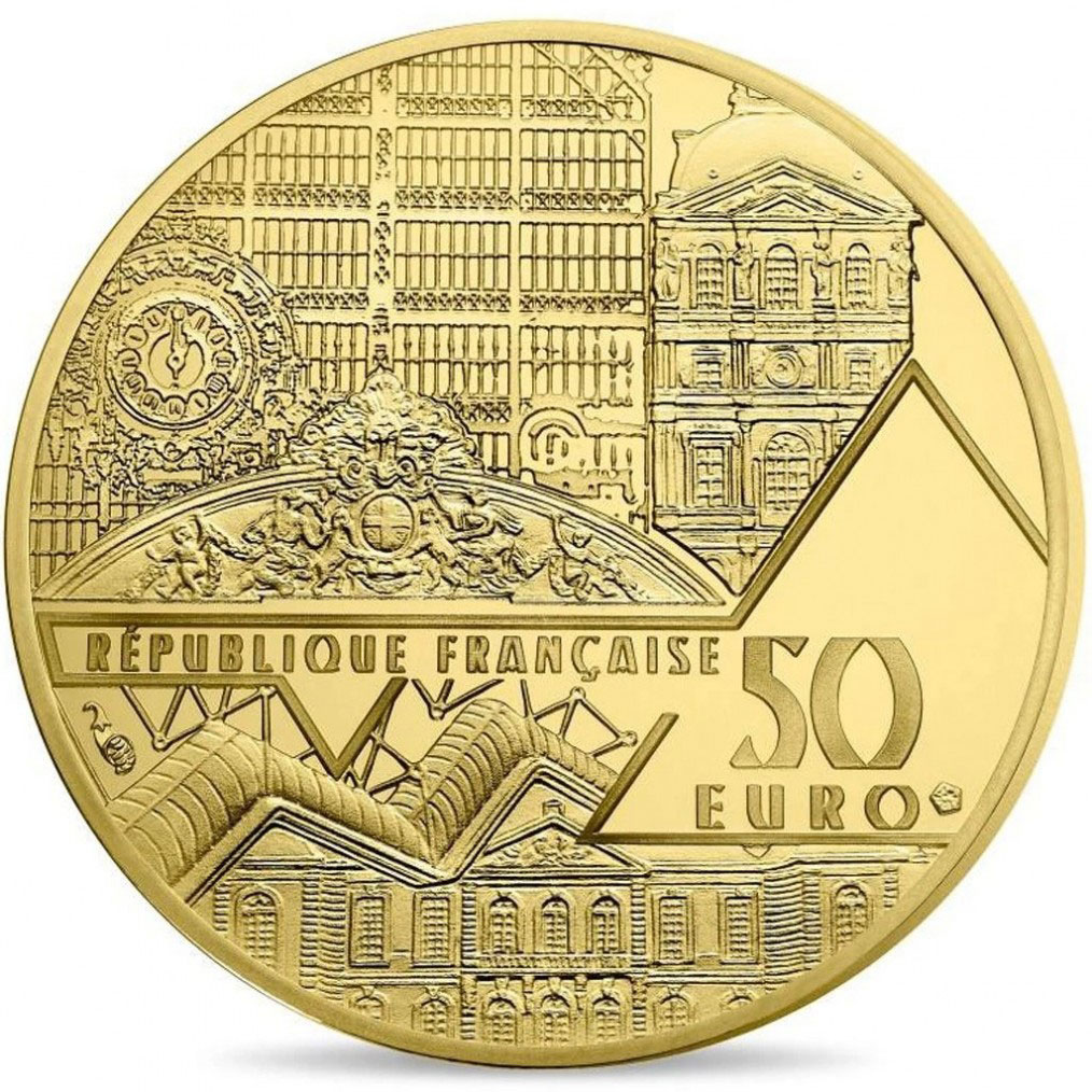 フランス ミロのヴィーナス1/4オンス金貨（裏面）
