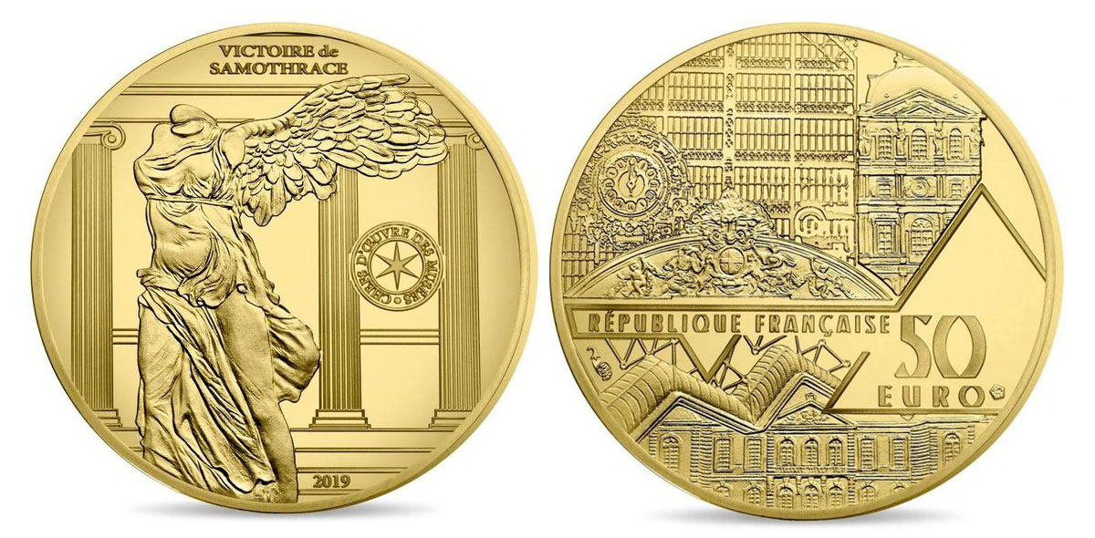 サモトラケのニケ1/4オンス金貨（フランス） - MARUのコイン収集記