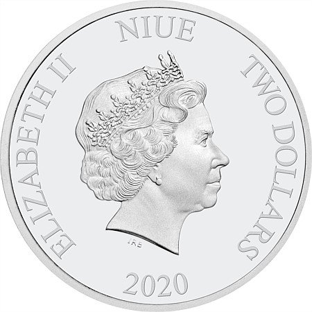 ディズニー：子年「福」 2ドル銀貨（ニウエ：2020年）