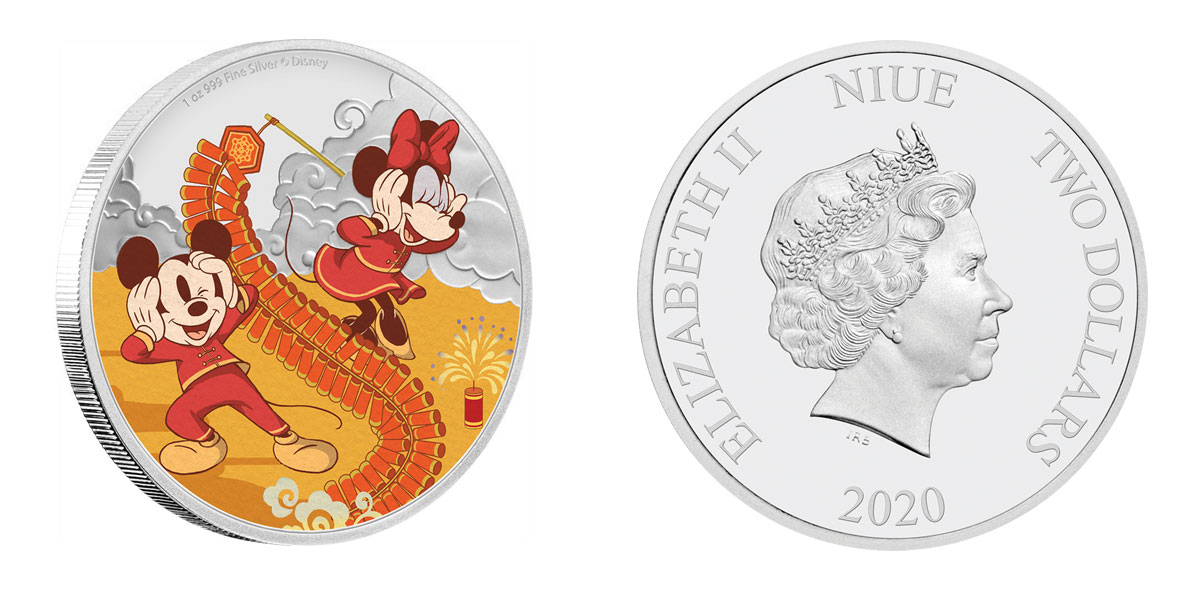 ディズニー：子年「禄」 2ドル銀貨（ニウエ） - MARUのコイン収集記